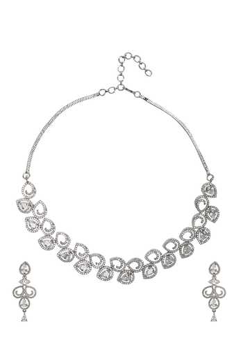 Nazaakat By Samara Singh Stone Studded Necklace Set 
