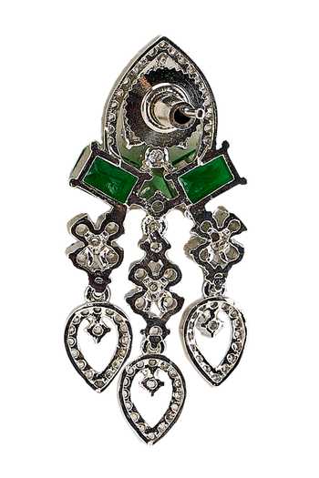 Buy Nazaakat By Samara Singh Silver Plated Teardrop Cutout Necklace Set Online at Aza Fashions Buy_Nazaakat By Samara Singh_Silver Plated Teardrop Cutout Necklace Set _Online_at_Aza_Fashions