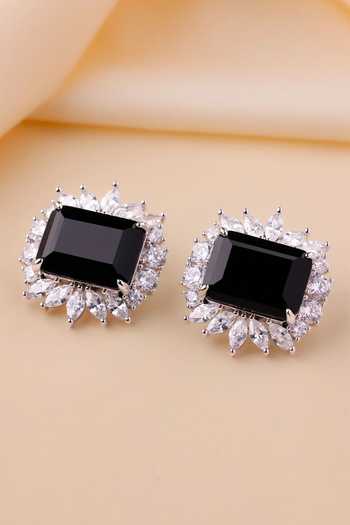 MRJEWELS Swarovski Embellished Stud Earrings 