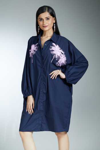 Naintara Bajaj Sequin Embroidered Long Shirt 
