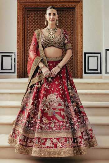 Roqa Pichwai Mahal Bridal Lehenga Set