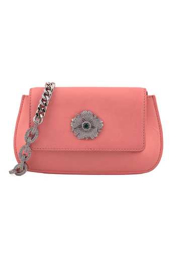 Saurav Ghosh Brooch Embellished Clutch 
