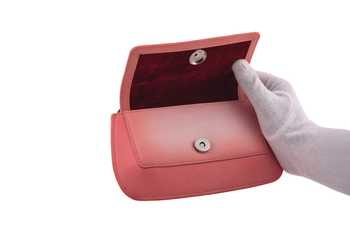 Saurav Ghosh_Silver Floral Brooch Embellished Clutch _at_Aza_Fashions