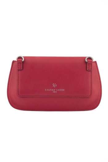 Saurav Ghosh Floral Metal Embellished Clutch 