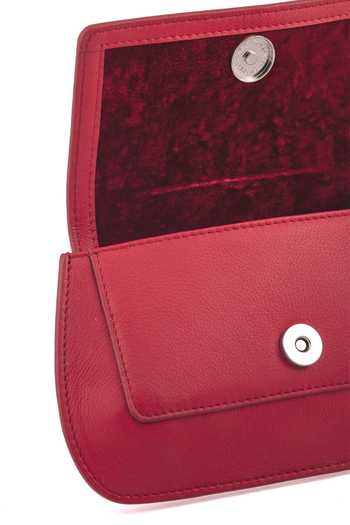 Buy_Saurav Ghosh_Red Floral Metal Embellished Clutch 