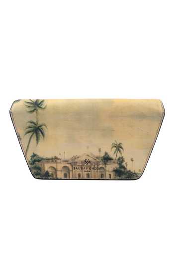 Saurav Ghosh Scenic Print Clutch 