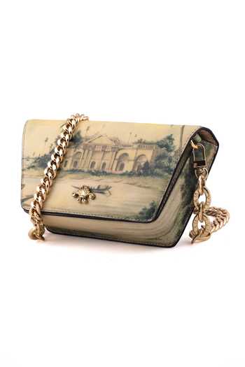 Saurav Ghosh Scenic Print Clutch 
