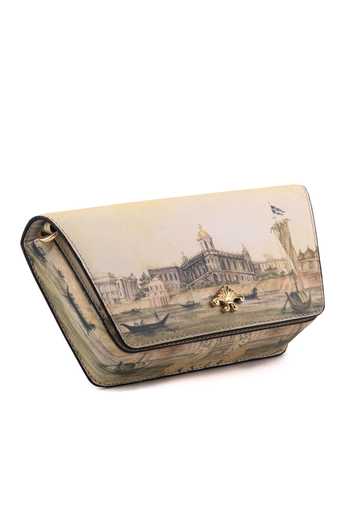 Buy_Saurav Ghosh_Off White Printed Clutch _Online_at_Aza_Fashions