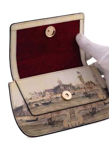 Saurav Ghosh_Off White Scenic Print Clutch Bag _at_Aza_Fashions