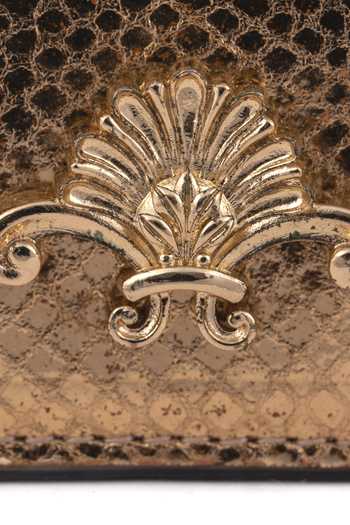 Shop_Saurav Ghosh_Gold Textured Pattern Clutch _Online_at_Aza_Fashions