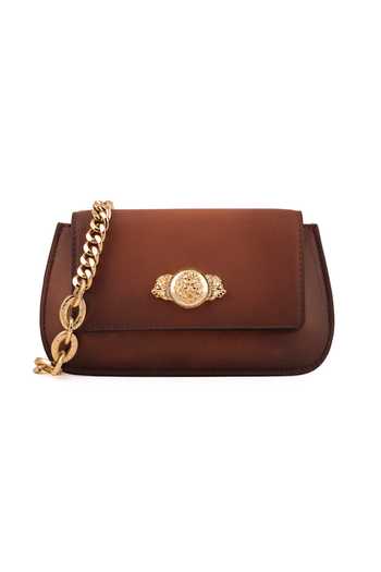 Saurav Ghosh Medallion Brooch Embellished Clutch 