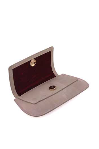 Saurav Ghosh_Purple Brooch Embellished Clutch Bag _Online_at_Aza_Fashions