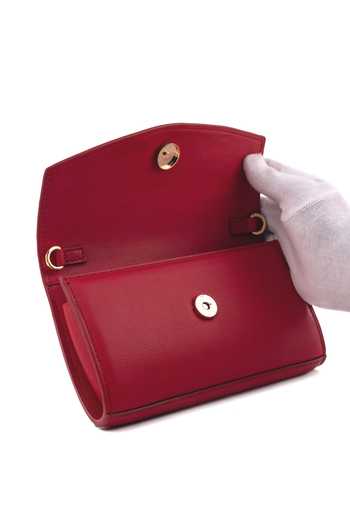 Shop_Saurav Ghosh_Red Brooch Placement Embellished Clutch _Online_at_Aza_Fashions