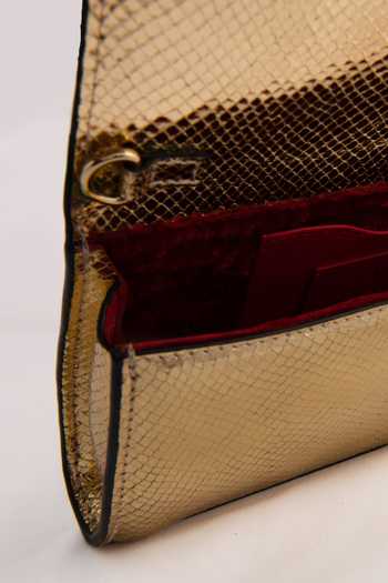 Buy_Saurav Ghosh_Gold Textured Metallic Clutch _Online_at_Aza_Fashions