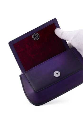 Buy_Saurav Ghosh_Purple Floral Brooch Embellished Clutch _Online_at_Aza_Fashions