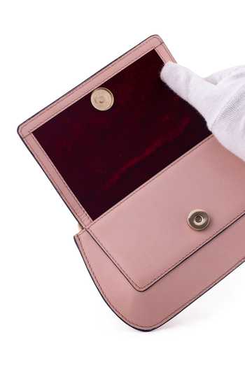 Buy_Saurav Ghosh_Pink Medallion Brooch Embellished Clutch _Online_at_Aza_Fashions