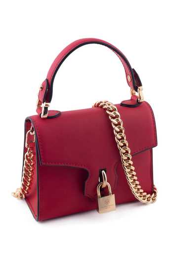 Shop_Saurav Ghosh_Red Leather Clutch Bag _Online_at_Aza_Fashions