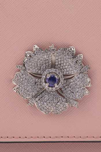 Shop_Saurav Ghosh_Pink Placement Embellished Clutch Bag _Online_at_Aza_Fashions