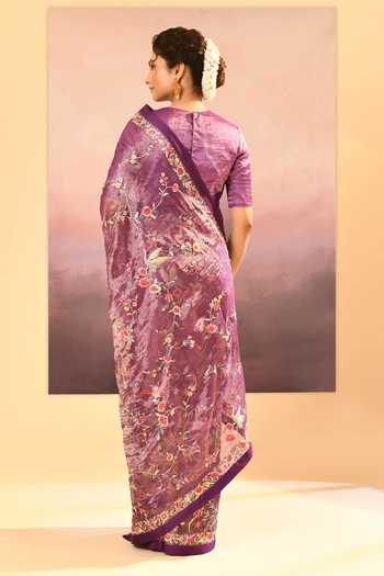 singhanias Tissue Saree & Running Blouse Fabric 