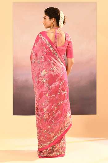singhanias Tissue Saree With Running Blouse Fabric 