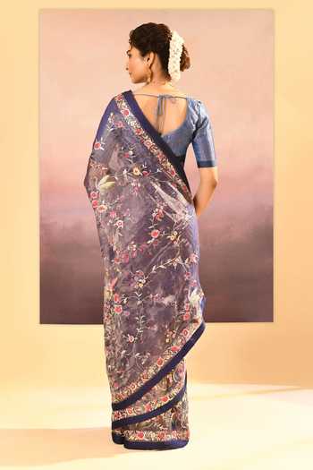 singhanias Tissue Saree With Running Blouse Fabric 