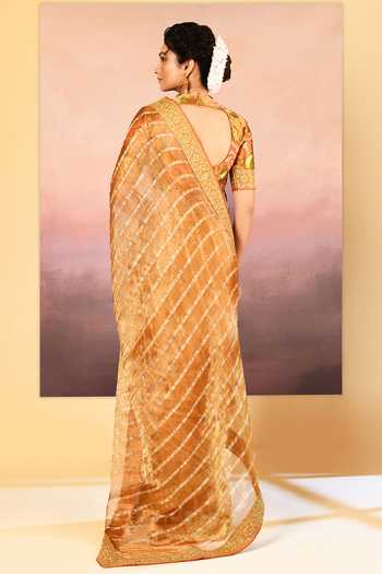 singhanias Tissue Saree With Running Blouse Fabric 