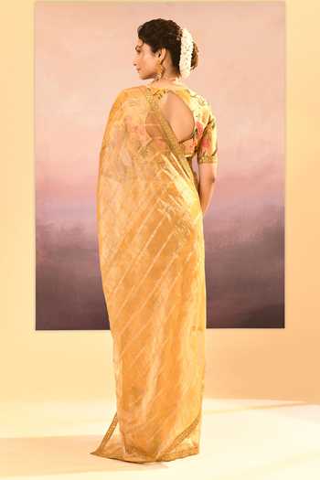 singhanias Tissue Saree With Running Blouse Fabric 