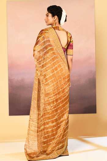 singhanias Tissue Saree With Running Blouse Fabric 