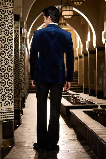 Contrast By Parth Stellar Embroidered Tuxedo Set 