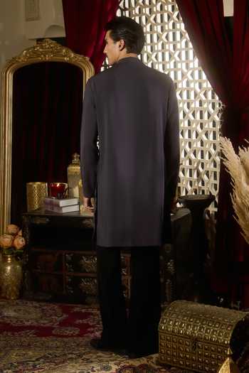 Contrast By Parth Dim Embroidered Kurta Set 