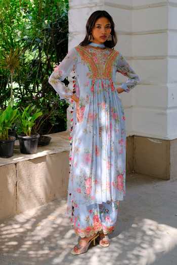 Aangan By Parul Cloudburst Printed Kurta & Pant Set 