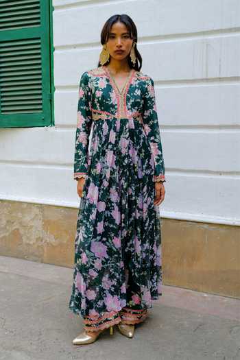 Aangan By Parul Maison Lumiere Printed Anarkali & Pant Set 