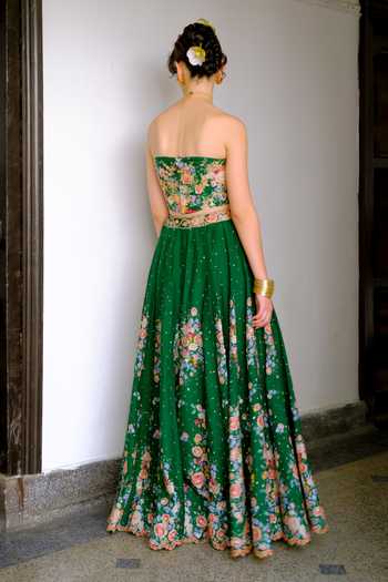 Aangan By Parul Elodie Royale Embroidered Lehenga & Blouse Set 