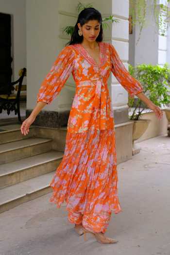 Aangan By Parul Estelle Poise Printed Kurta & Pant Set 
