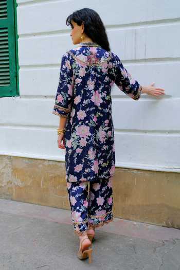 Aangan By Parul Nocturne Printed Kurta & Pant Set 