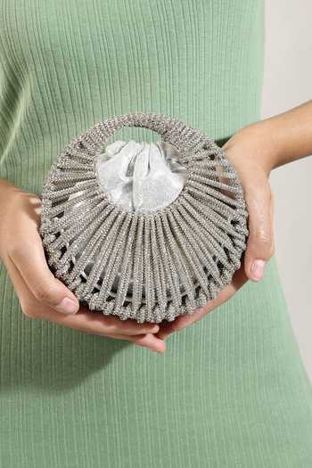 Shop_House of Webhin_Silver Elune Mini Bag _Online_at_Aza_Fashions