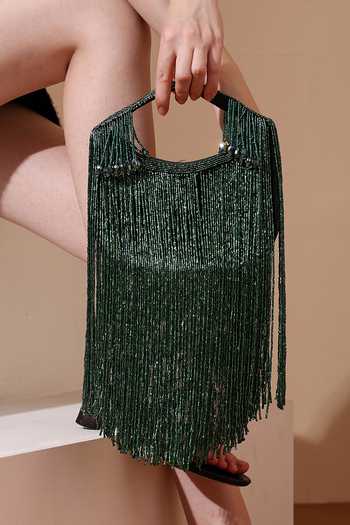 Buy House of Webhin Emerald Green Layali Elegance Clutch Online at Aza Fashions Buy_House of Webhin_Emerald Green Layali Elegance Clutch _Online_at_Aza_Fashions