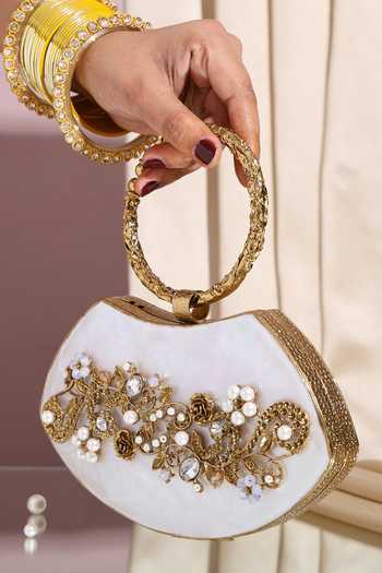 House of Webhin Isla Mother Of Pearl Clutch 