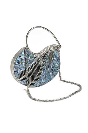 House of Webhin Mother Of Pearl Clutch 
