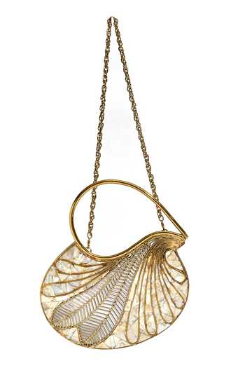 House of Webhin Gold Taru Mother Of Pearl Clutch Online at Aza Fashions House of Webhin_Gold Taru Mother Of Pearl Clutch _Online_at_Aza_Fashions