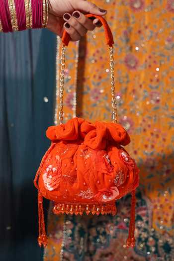House of Webhin Kumkum Embellished Potli