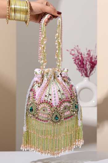 House of Webhin Chaandni White Potli