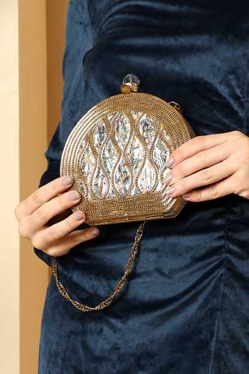 House of Webhin Celestial Mother Of Pearl Clutch 