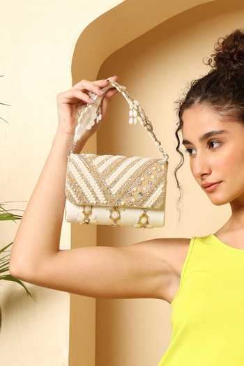 House of Webhin Aabroo Embellished Flap Bag 