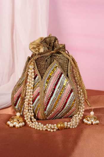 House of Webhin Chamkili Sequin Work Potli 