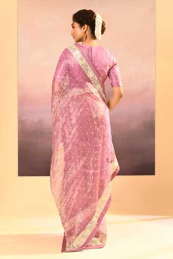 singhanias Tissue Saree With Running Blouse Fabric 