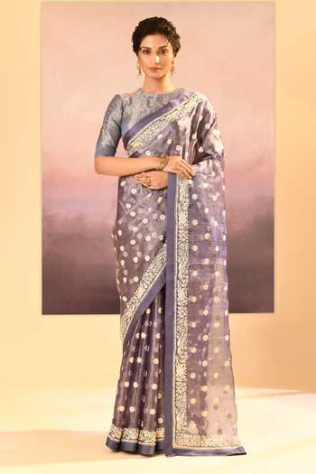 singhanias Tissue Saree With Running Blouse Fabric 