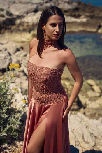 Shop Nitika Gujral Peach Satin, Chiffon Embroidery, Sequins Etoile Embellished Gown With Cape Online at Aza Fashions Shop_Nitika Gujral_Peach Satin, Chiffon Embroidery, Sequins Etoile Embellished Gown With Cape _Online_at_Aza_Fashions