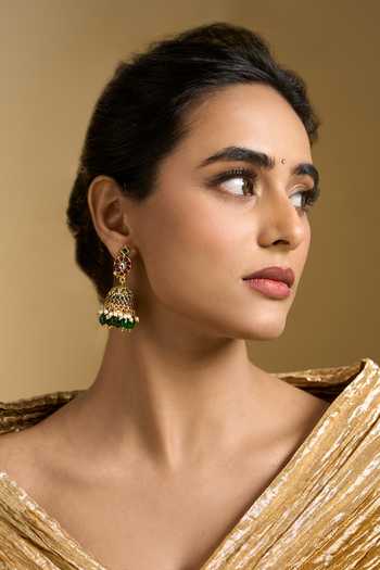 Nazaakat By Samara Singh Bead Drop Jhumkas 