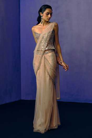 Dolly J The Afterglow Draped Saree Set
